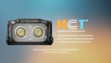 NITECORE NU25 MCT 400 LUMEN SCHWARZ